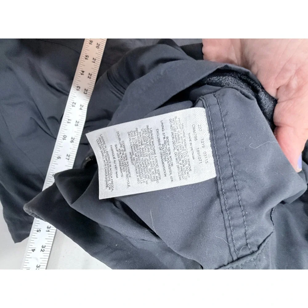 Mountain Hardwear‎ Mens Black Lightweight Full Zip Hooded Windbreaker Jacket L